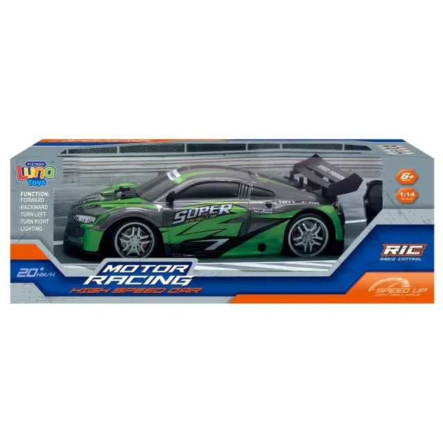 Αυτοκίνητο Τηλεκατευθυνόμενο Luna Toys 1:14, 2.4 GHz Με Φως 32x14x9 εκ. 2 Σχέδια/ 0622900 (Luna)