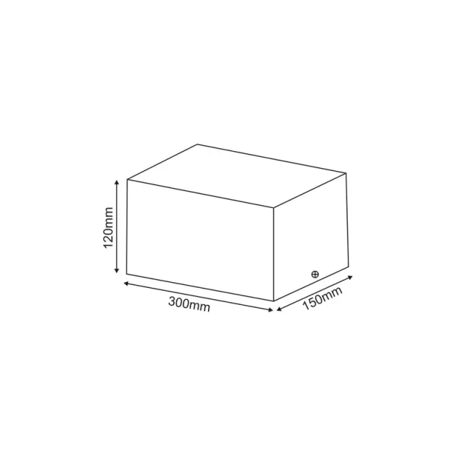 Aca Light ΣΠΟΤ ΟΡΟΦΗΣ AR111 ΔΙΠΛΟ ΛΕΥΚΟ 150x300x120 2