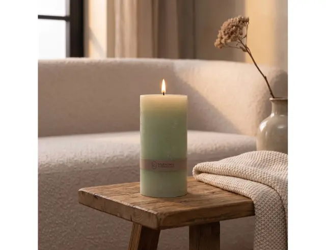 Κερί Kορμός Essentials by Home and Styling 420007430 Semi Transparant 7 x 14cm 420007430