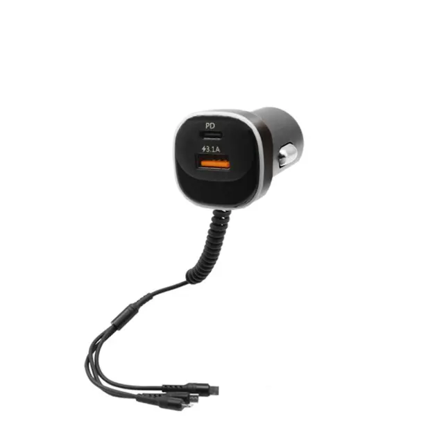 FM Transmitter με Βολτόμετρο 12V-24V με USB – MP3 Player – Οθόνη LCD και 3 Καλώδιο Φόρτισης 3 in 1 K2