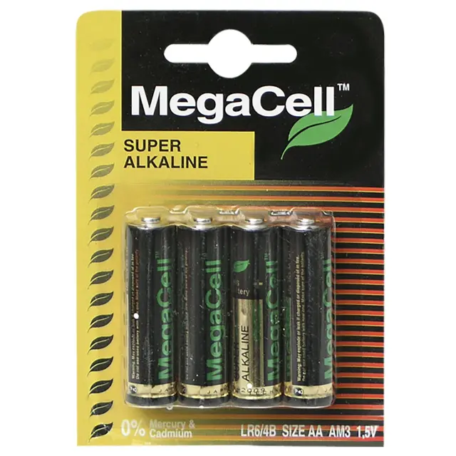 Μπαταρίες Αλκαλική Μινιόν ΑΑ * MegaCell MC-LR6-4B