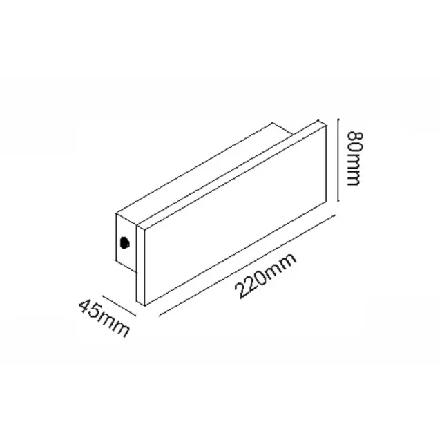 ΕΠΙΤΟΙΧΟ ΓΡΑΜΜΙΚΟ ΦΩΤΙΣΤΙΚΟ LED SMD 8W 540LM 230V AC 3000K RA80 IP65 30.000HRS ΛΕΥΚΟ ΤΣΙΜΕΝΤΟ / MK063220W 3