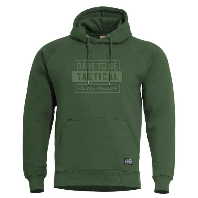 Pentagon Phaeton Hood Sweater DT-Μπλούζα Φούτερ για Καθημερινή Χρήση DT - 83-SprinBok Green-Πράσινο Σκούρο