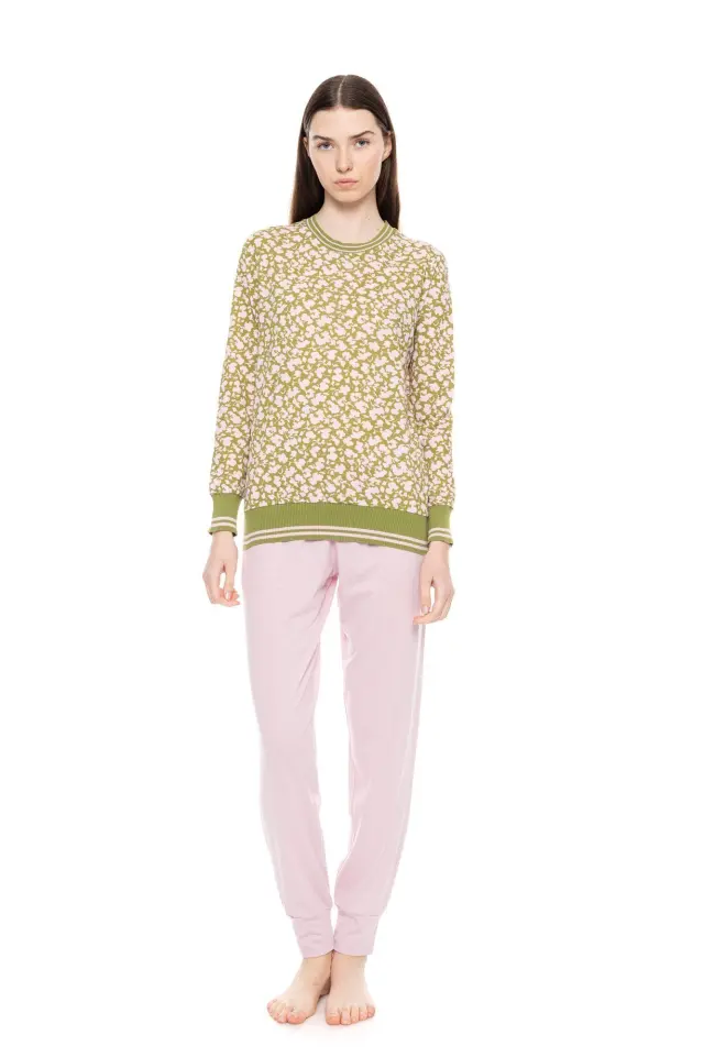 W1610 - Type - PYJAMA GREEN BLOSSOM - S