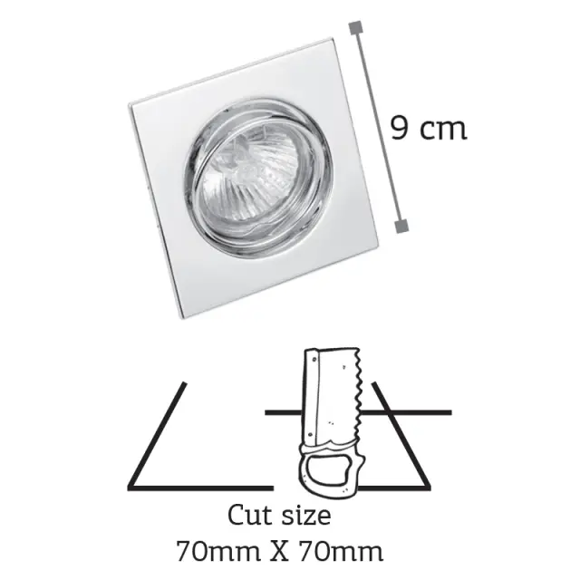InLight Χωνευτό σποτ από λευκό μέταλλο 1XGU10 D:9cm (43278-Λευκό) 2