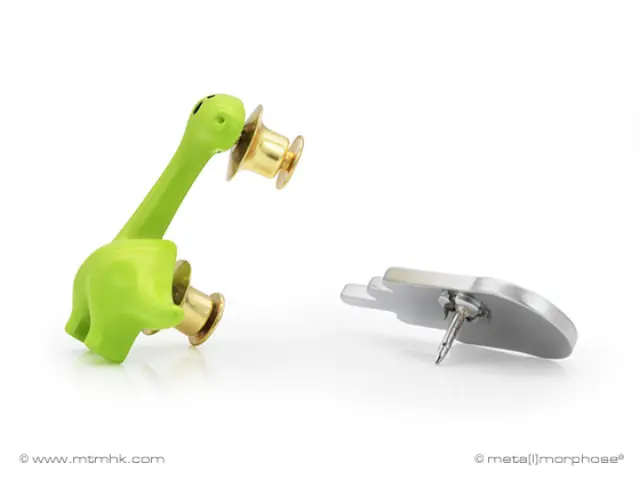 Metalmorphose Σετ 2 Καρφίτσες / 3D Metal Fashion Pins: Dinosaur & Comet 3