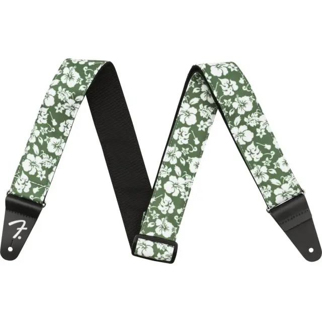 Fender Hawaiian 2" Ζώνη Κιθάρας - Μπάσου Green Floral