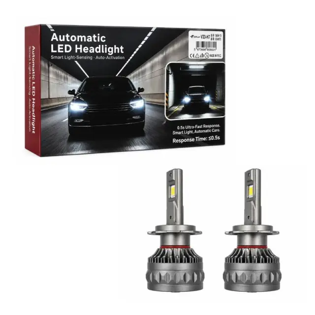 Αυτόματες Λάμπες Αυτοκινήτου LED H7 – Automatic H7 LED Headlight Bulbs 024073
