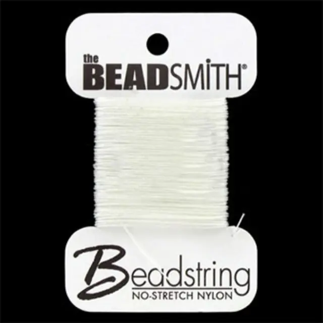 Κορδόνι Συνθετικό για Χάντρες White No4 Ø0.60mm - 20.1m