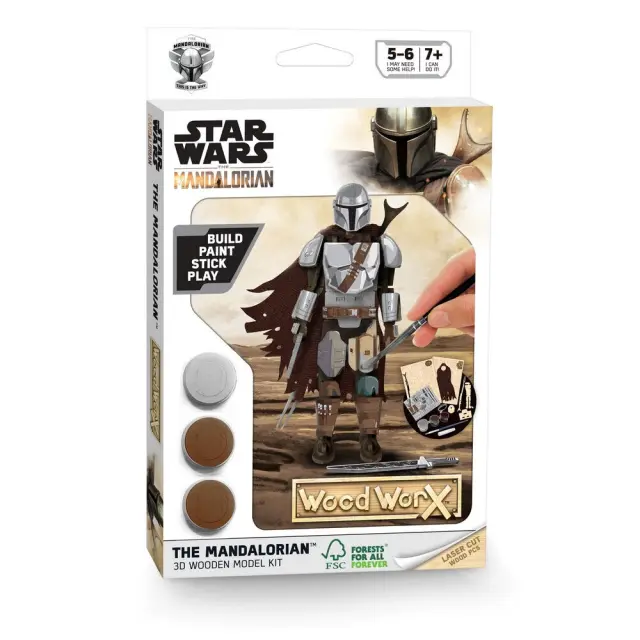 Wood WorX Star Wars The Mandalorian - Φιγούρα Μοντελισμου (177708) 2