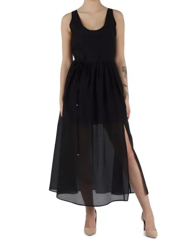 EMME BY MARELLA “NEZ” MIDI DRESS (25152211722-BLACK) - 44-medium 2