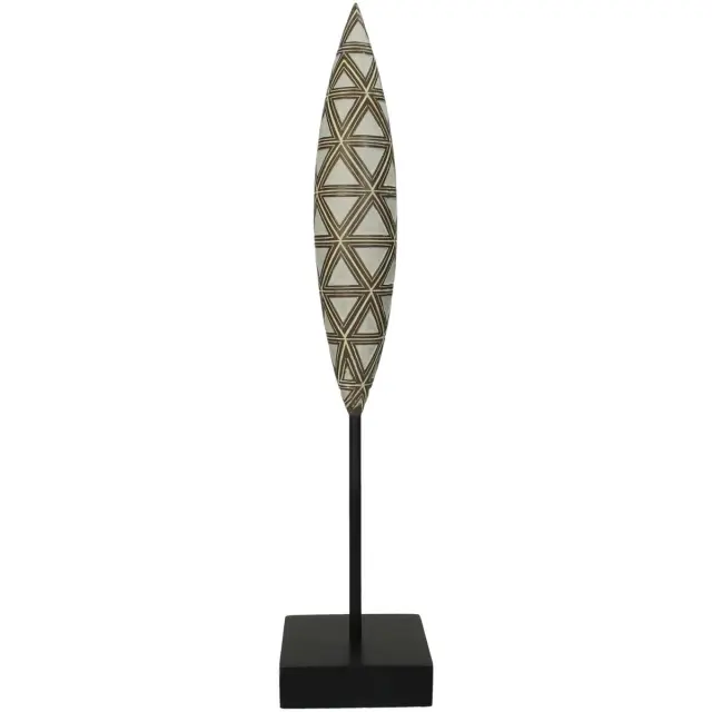 Διακοσμητικό Tribal Καφέ Polyresin 10X10X45cm