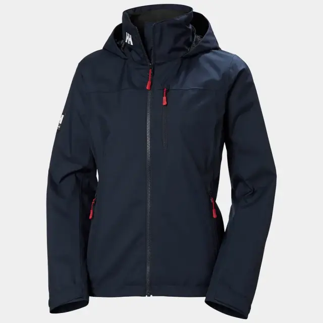 Helly Hansen Crew Hooded Sailing Jacket 2.0 Navy Μπουφάν Γυναικείο Καλοκαιρινό - L