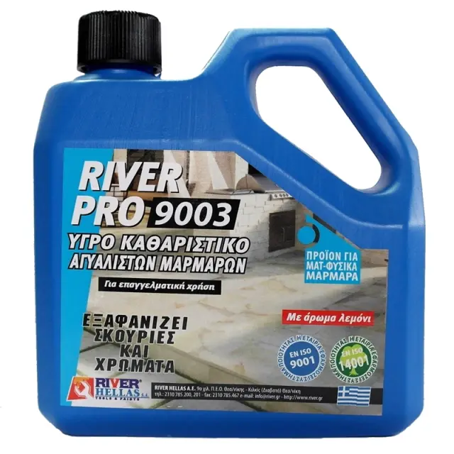 River Pro 9003 Υγρό Καθαριστικό Αγυάλιστων Μαρμάρων 1LT