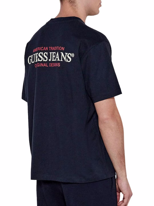 Guess T-shirt Μπλέ Σκούρο Μπλε Σκούρο - XL 3