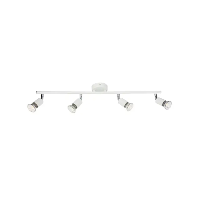 AcaLight Offer NETTO ΦΩΤΙΣΤΙΚΟ ΟΡΟΦΗΣ ΑΣΗΜΙ ΜΕΤΑΛΛΙΚΟ ΣΥΜΒΑΤΙΚΟ 4ΧGU10 IP20 663Χ164mm