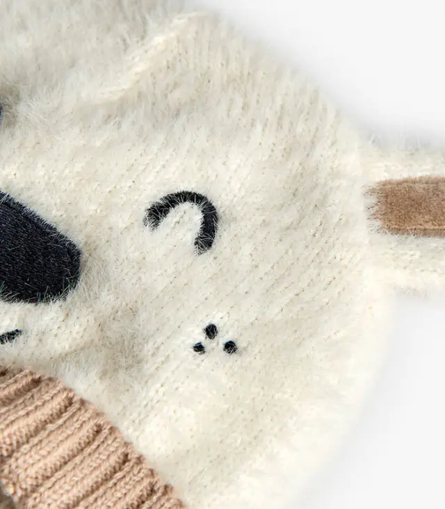 Knitwear hat "bear" for baby -BCI 3