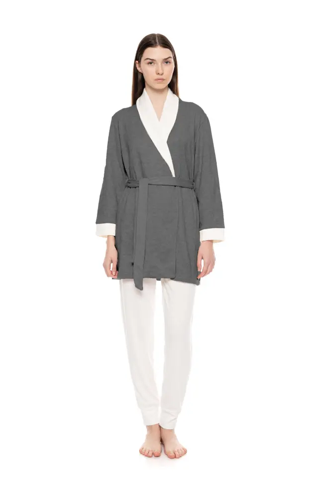 WN-1215 - Grey - ROBE SOFT NATURAL