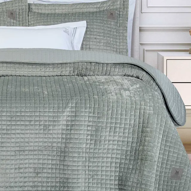 Κουβερλί 240x250 King Size Classic Greenwich Polo Club 4430 Sage Green 100% Microfiber 2