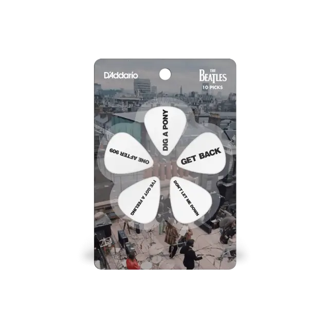 D'Addario 1CWH6-10B8 The Beatles Get Back Πένες Heavy (Συσκευασία 10 τμχ)