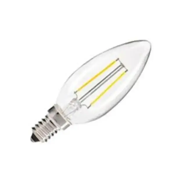 Λαμπτήρας LED E14 C35 2W Θερμό χρώμα, Filament, κερί