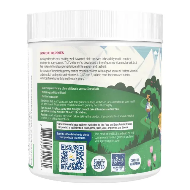 Nordic Naturals Nordic Berries Multivitamin Gummies Orange-Lemon, 120 gummies 3