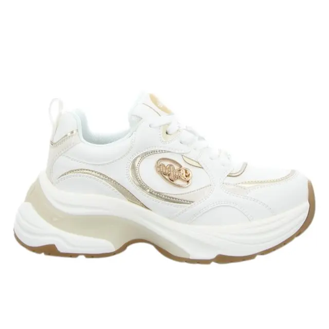 Γυναικεία Sneakers Buffalo Senta One BN1636710-Cream/Gold Άσπρο - 36