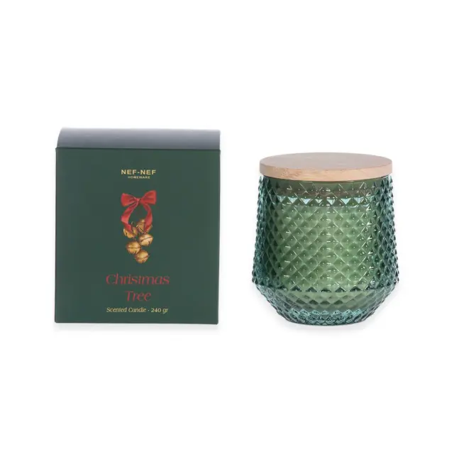 Χριστουγεννιάτικο Αρωματικό Κερί Nef-Nef Christmas Tree Green 240gr