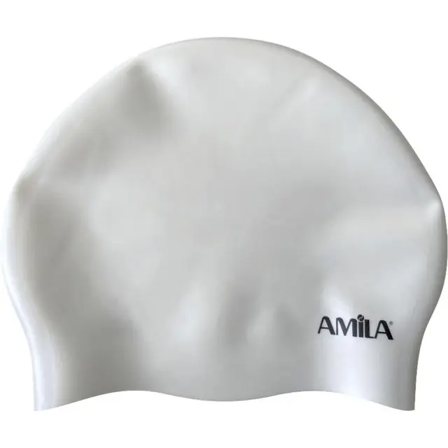 Σκουφάκι Κολύμβησης AMILA LONG HAIR HQ Λευκό