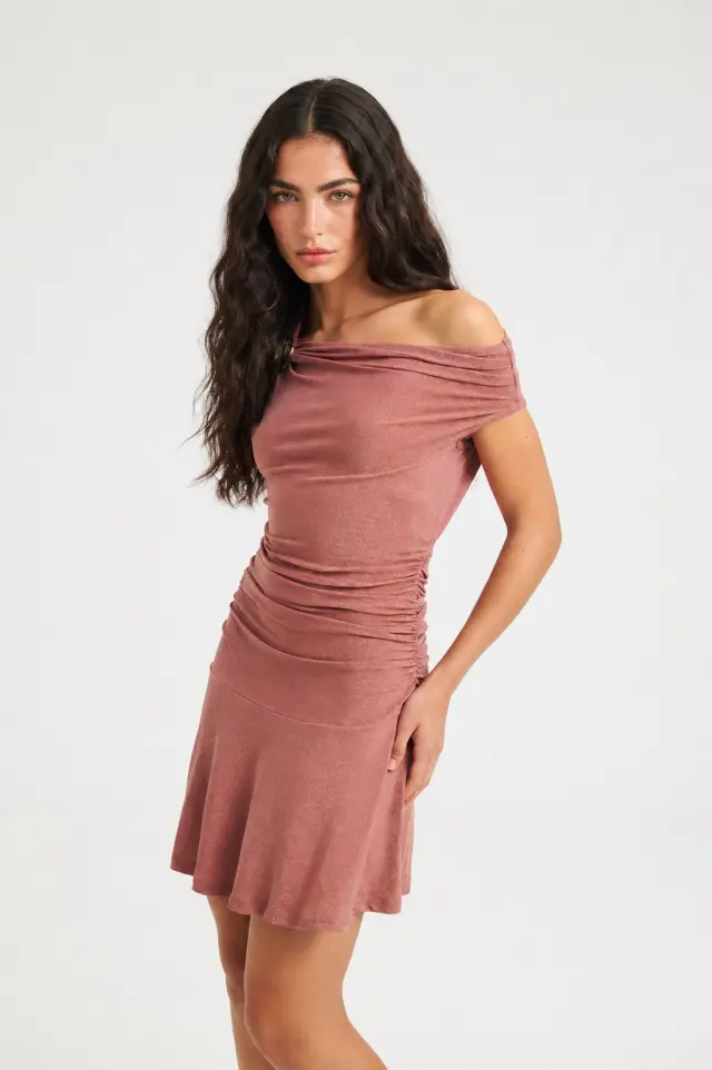 Mini One-Shoulder Φόρεμα με Βολάν IMPERIAL DRESS - XS 2