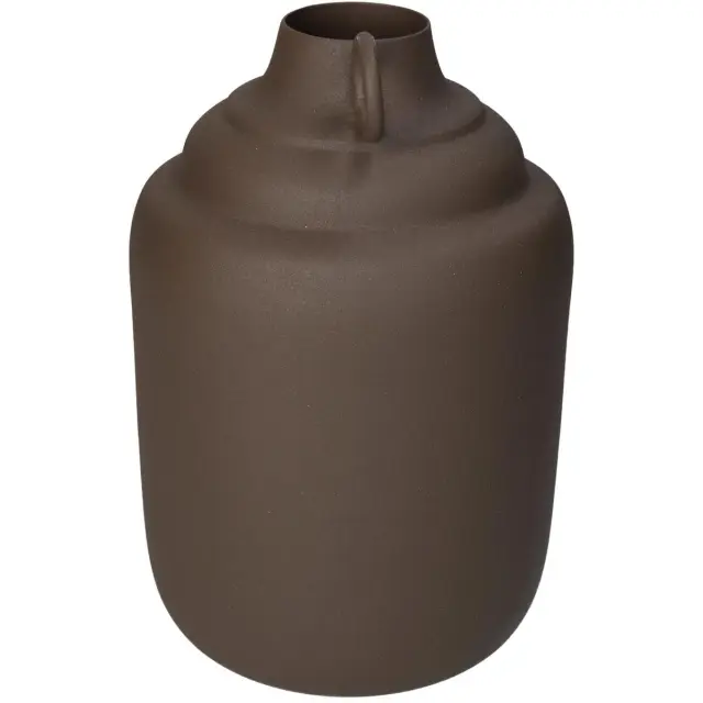 Βάζο Καφέ Μέταλλο 13x13x19.5cm 2