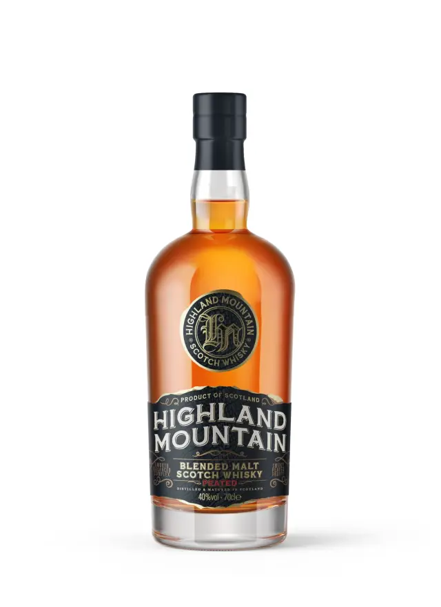 HIGHLAND MOUNTAIN BLENDED MALT PEATED SCOTCH WHISKY 700ML 40%