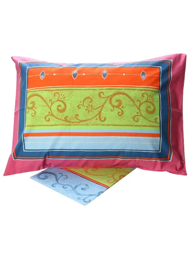 Σετ Σεντόνια Cotton Feelings εμπριμέ 9804 Pink Μονό (160x260) Sunshine