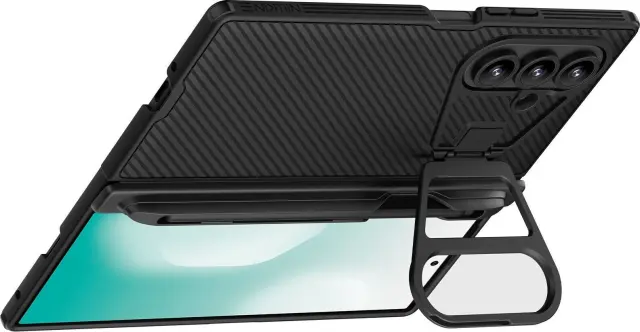 Nillkin CamShield Prop Pen Slot (Transparent Lens) Case for Samsung Galaxy Z Fold 7 Black 2