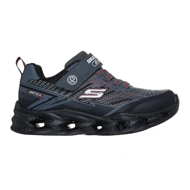 Skechers παιδικά αθλητικά με φωτάκια για αγόρια Μαύρο 400605L-BKCC - 30
