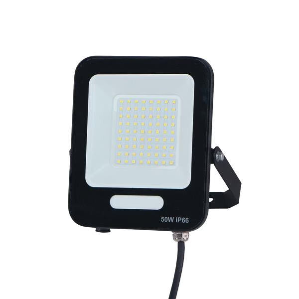 Προβολέας LED 50W IP66 3000K PLUS Μαύρος Μαύρο