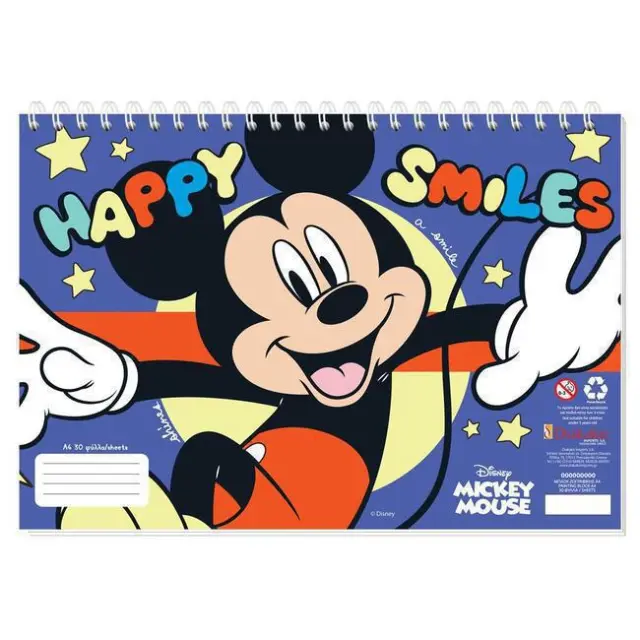 Diakakis Μπλοκ Ζωγραφικής Α4 (30 φύλλα)Mickey (000562761) 2