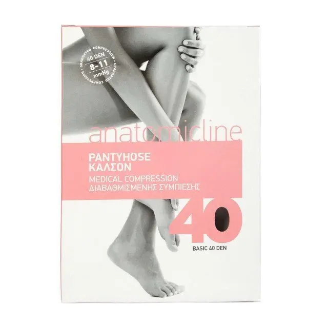 ANATOMIC LINE 1041 ΚΑΛΣΟΝ 40den ΜΑΥΡΟ 8-11mmHg - L