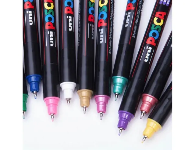 Posca PC-1MR Μεταλλικά Χρώματα Σετ των 8PC-1MR 8P SET METALLIC COLOR 3