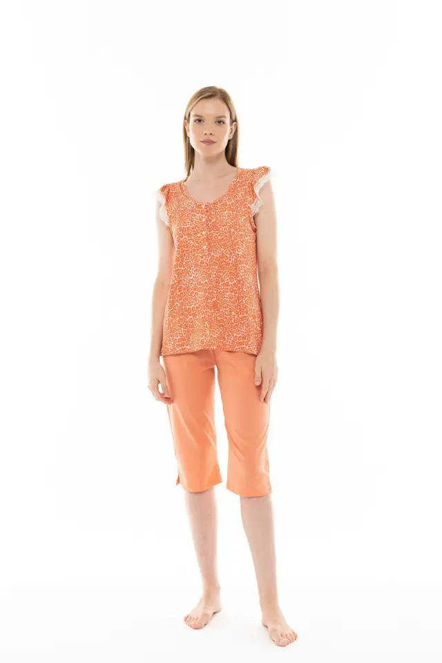 S1235 - Type - PYJAMA CAPRI ORANGE LEO - M
