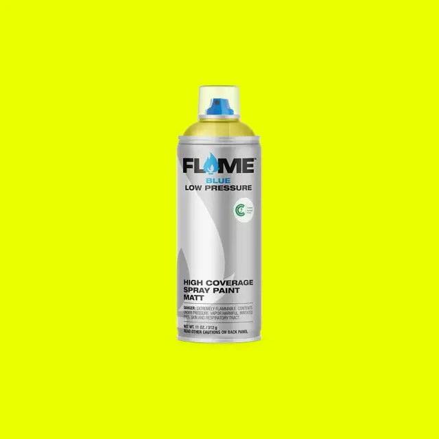 Flame Blue Fluorescent Spray Paint 400ml FB-1000 Fluo Yellow