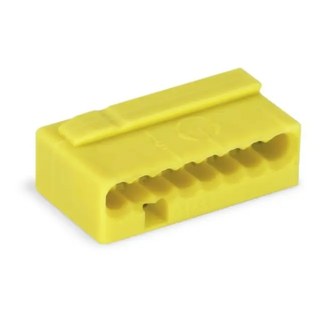 MICRO PUSH WIRE® connector for junction boxes for solid conductors 0.8