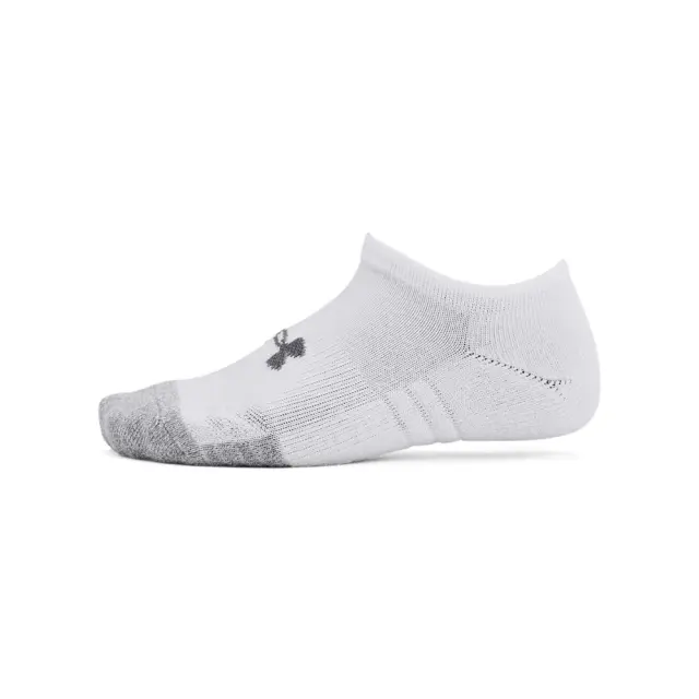 Under Armour Youth Unisex Heatgear 3 Pack No Show Socks Άσπρο 1375584-100 (Under Armour) - Medium 2