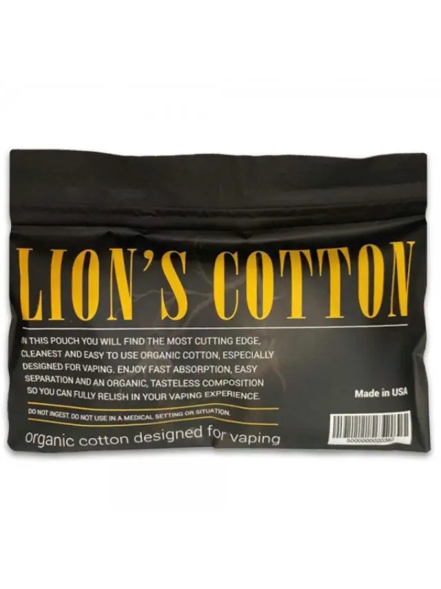 LION'S COTTON Οργανικό βαμβάκι για άτμισα 2