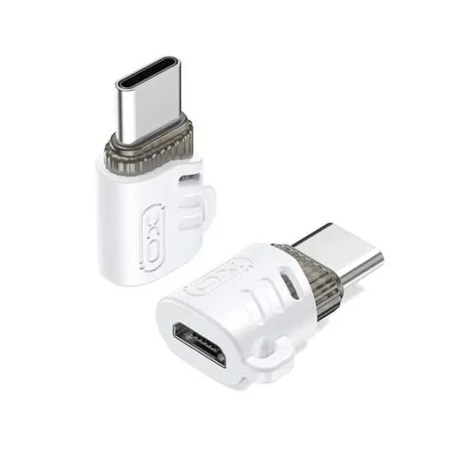 Αντάπτορας USB High-Speed type-C αρσ. θηλ. - Micro USB θηλ., σε λευκό χρώμα