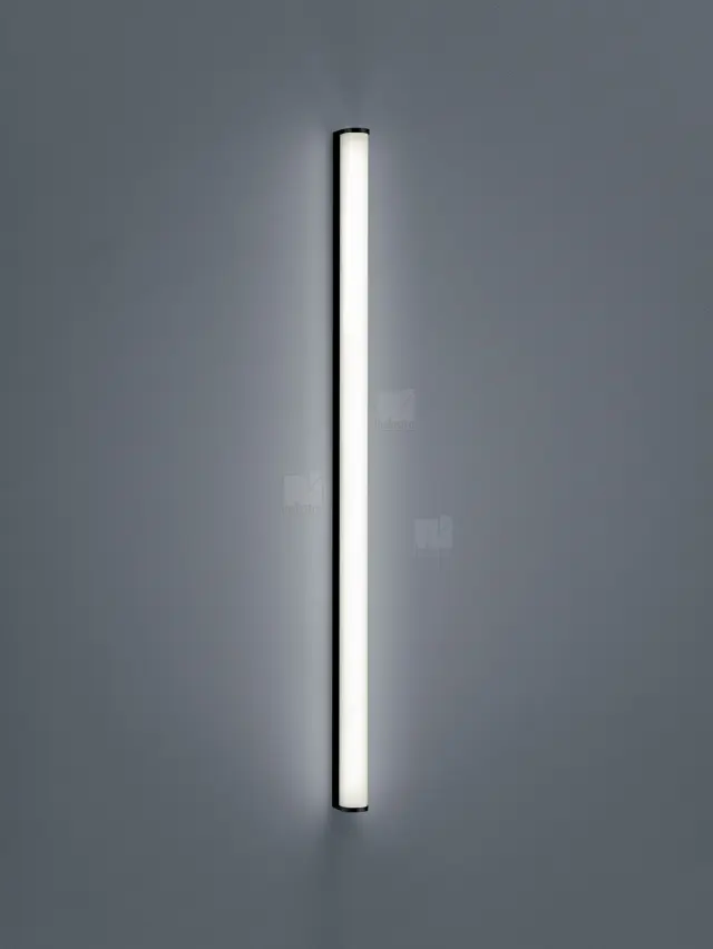 PONTO Φωτιστικό Τοίχου Μπάνιου LED IP44 Μαύρο Ματ 24W Καθρέφτη 120cm