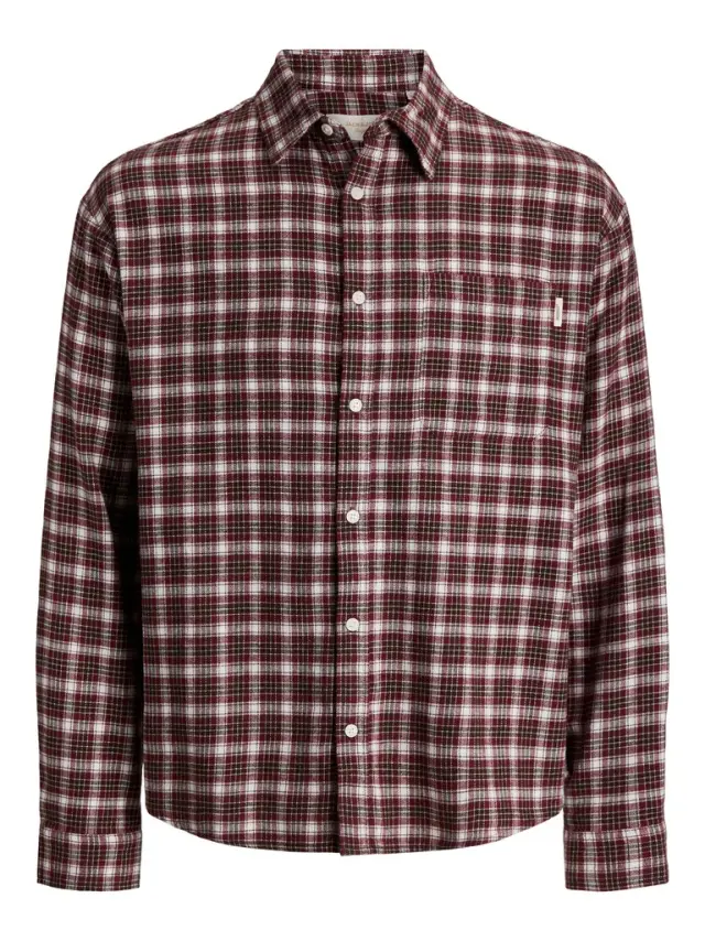 JORFREDERIKSBERG FLANNEL SHIRT L/S - Chocolate Truffle