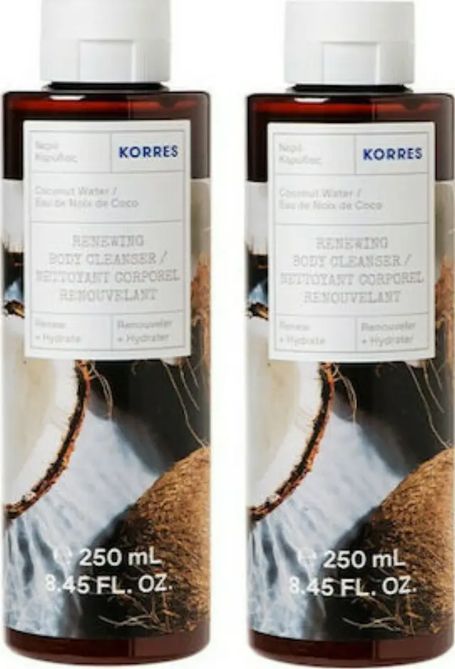 Korres Coconut Water Αφρόλουτρο σε Gel Καρύδα (2x250ml) 500ml