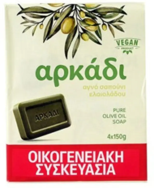 ARKADI ΑΡΚΑΔΙ Πράσινο Σαπούνι 150gr 4ΤΕΜ