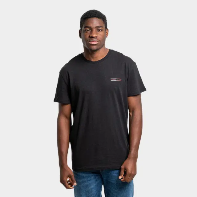 T-Shirt Tommy Hilfiger DM0DM21303_BDS Μαύρο - XL